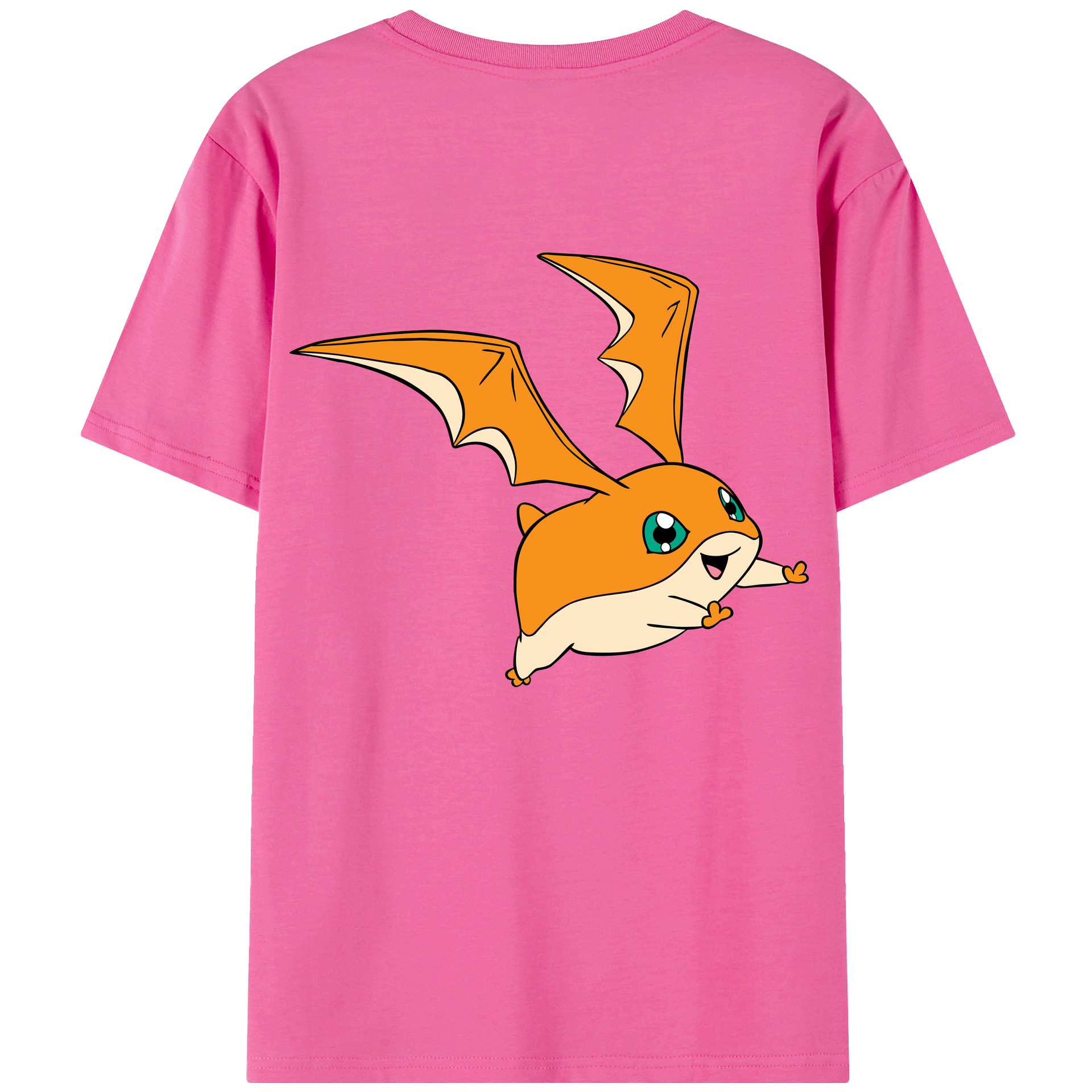 （画像用） Digimon デジタルモンスター/デジモン レディース半袖Tシャツ(バックプリント)